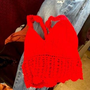 Cute lacy crop top from SHEIN